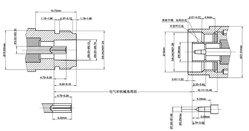 N连接器界面尺寸